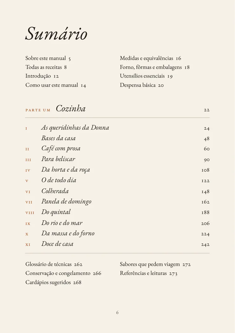 Sumário do livro